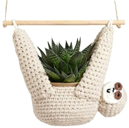 Bvizyelck Makramee Blumenampel Blumentopf Hängend Mit Pflanzenhänger Innen Pflanzkorb Hängender Blumentopfhalter Blumen Ampel Hängend Boho Pflanzenhänger Hängekorb Für Balkone Wanddekoration