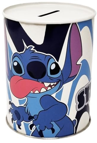 Disney Stitch Money Box Metal Tin Not Openable 11 x 8 cm