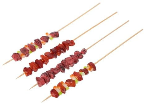 Milisten 4pièces Brochettes De Bbq Réalistes Modèles De Viande Pour Décoration De Cuisine Et Jeux De Rôle Alimentaires