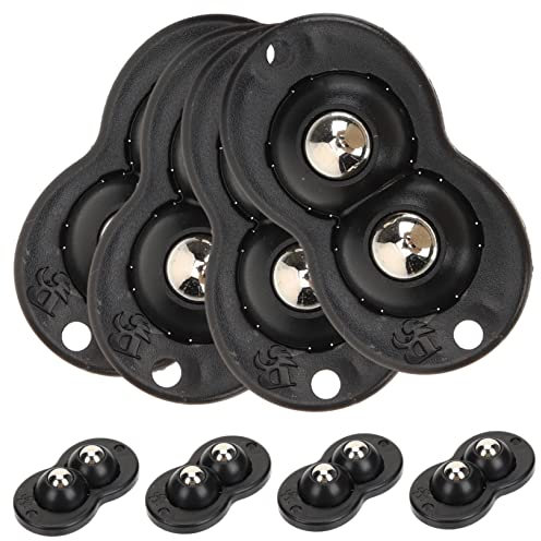 Holibanna 1 Juego Polea De Bolas Cesta De Almacenaje Ruedas De Gastas Ruedas Para Muebles De Aparatos De Rotación Suave Para Cajas De Almacenamiento 8 Piezas