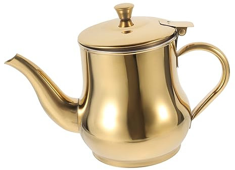 Hoement Olla De Aceite De Acero Inoxidable Dispensador De Aceite Recipiente Práctico Para Cocina Seguro