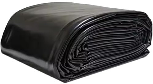 Robuste schwarze Teichfolie - undurchlässige Auskleidung für Fischteiche, Wasserfälle, Springbrunnen und Bachläufe