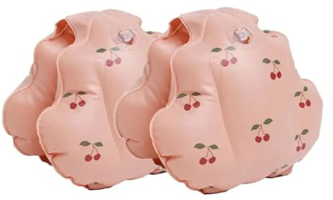 LCKKJHG Gonfiabili da Piscina Salvagente, braccioli galleggianti Portatili, Boe da Piscina, braccioli da Nuoto, Attrezzatura for Il Nuoto in Acqua(Cherry)
