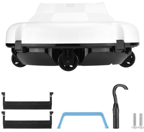 Irfora Robot Nettoyeur de Piscine Intelligent sans Fil, pour Piscines en PVC, Mosaïque, Béton, Fibre de Verre, avec Deux Moteurs, Deux Orifices D'aspiration et Deux Brosses, (Bouchon UE)