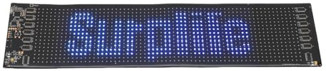 ASHATA Auto -LED -Schild, 64x16 Programmierbares -Auto -LED -Zeichen Mehrfarbiges Display mit Mobiler App -Steuerung USB -betriebenes Wasserproof für Cars Trucks