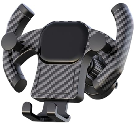 Soporte retráctil para teléfono de ventilación para coche, soporte retráctil para ventilación de automóvil, soporte para smartphone con forma de volante para sedán, camioneta, caravana, remolque