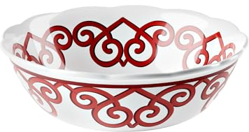 Guzzini HARMONIA Récipient en mélamine, diamètre 30 cm, résistant aux chocs, lavable au lave-vaisselle (rouge vif)