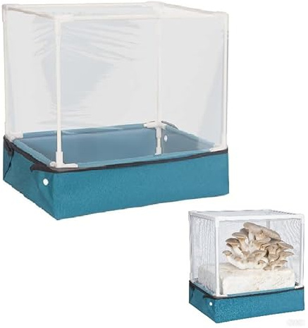WADY Pilze züchten Set Pilze Züchten Growzelt,Tragbarer und klappbarer Grow Zelt Grow Box für Pilzee wie Enoki Pilze, Heilpilze, Pilze im Allgemeinen(Blau)