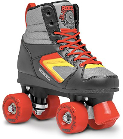 ROCES Erwachsene Kolossal Rollerskates/Rollschuhe Street, Schwarz-Grau-Gelb, 41