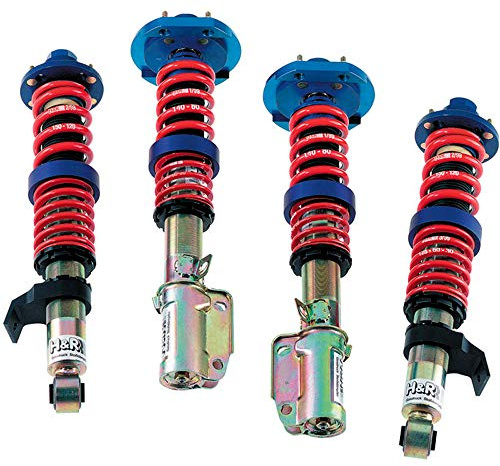 H&R 28661-2 Gewindefahrwerke kompatibel mit Tiguan 5N 4WD Ø55mm 2016-VA40-60/HA45-70mm