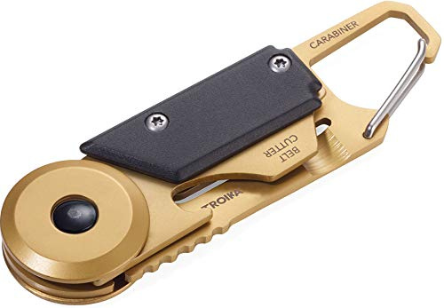 Troika Mini-Werkzeug mit 5 Funktionen,aus Edelstahl und Aluminium in Gold/schwarz