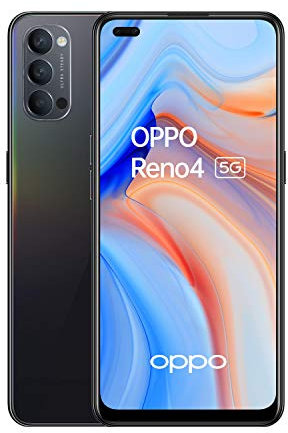 OPPO Reno 4 5G - Smartphone 128GB, 8GB RAM, Dual SIM, Carga rápida 65W - Negro