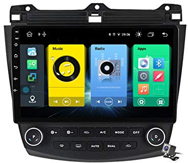 Buladala Android 10 GPS Navegador Coche para Honda Accord 7 2003-2007 - FM RDS Am Radio del Coche, Conexión a Internet WiFi/5G, Soporte DSP Carplay Android Auto/BT Llamadas Manos Libres,7862: 6+128