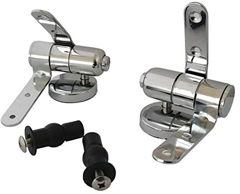 Cerniere copriwater universali 2pz cromate supporti agganci per sedile Art.79573