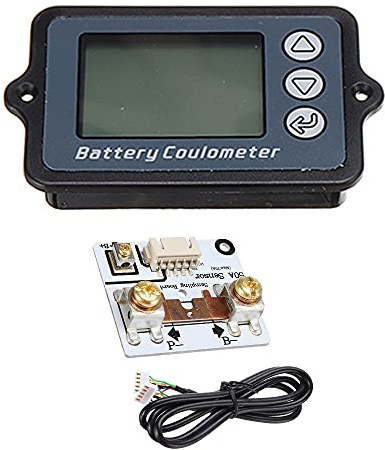 DollaTek TK15 5-50A 8-120V Compteur Coulomb avec Shell indicateur de Batterie de véhicule électrique détecteur de capacité de Phosphate de Fer au Lithium
