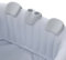 Arebos comfort set 2 cuscini per il collo + portabevande per l'idromassaggio | bianco | 100% impermeabile | forma ergonomica | schiuma PU