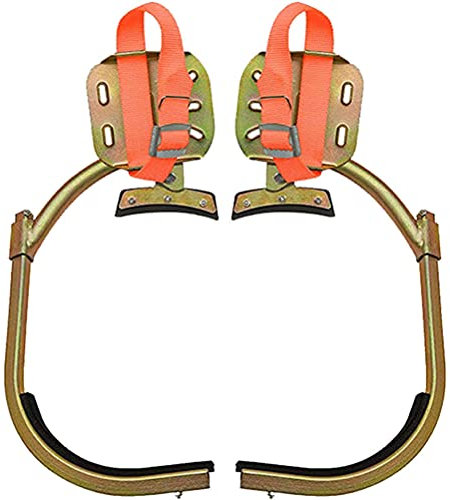ZWJABYY Baumklettern Steigeisen,Baumkletterspitzen,Baumklettern AusrüStung,rutschfeste Steigeisen Aus Rostfreiem Stahl,WaldzubehöR,Einfach Zu Bedienen.,model500