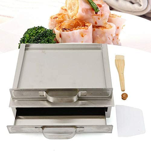 Máquina de desayuno de 1 capa, harina de arroz, rollo de arroz, vaporera, cajón de acero inoxidable, vaporizador de una capa + cepillo para el brazo, calentamiento de uniformidad, cajón extraíble