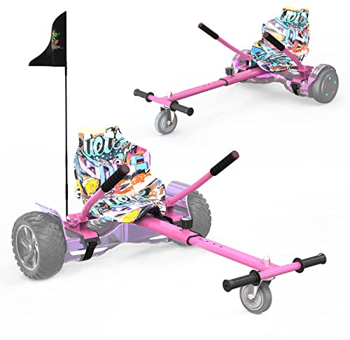 RCB Hoverboard Sitz, Go-Kart Zubehör für Hoverboards, Hoverboard mit Sitz passend für Aller 6.5-10 Zwei Runden Self Balancing Scooter, Hoverkart für Erwachsene und Kinder
