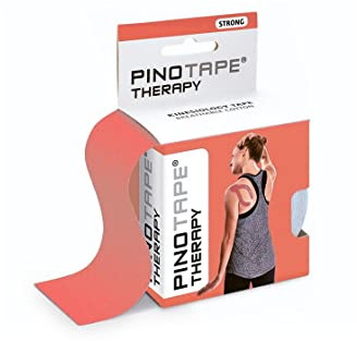 Pinotape Therapy Kinesiologie Tape Baumwolle 5 cm x 5 m Coral Rot 2er Pack