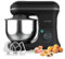 Cecotec Küchenmaschine Cecomixer Merengue 5L 1200 Schwarz. 1200 W, 6 Stufen, 5 Funktionen, Planetenbewegung, elegantes Design, 5-Liter-Edelstahl-Schüssel und Zubehör zum Schlagen und Kneten