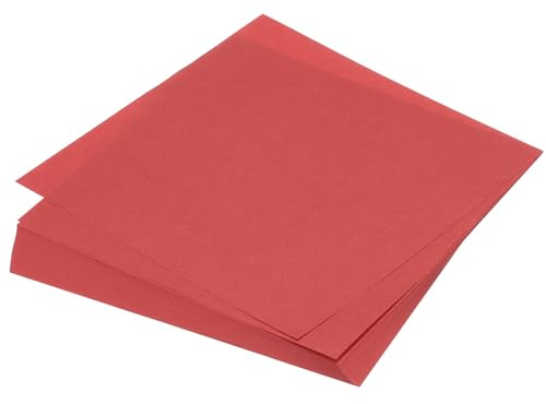 QUARKZMAN 75 Hojas de Papel de Origami, Papel Plegable Cuadrado Doble Cara 6x6 (15x15cm) 70 g/m² para Proyectos de Arte y Manualidades, Principiantes, Decoración de Regalos, Rojo Brillante