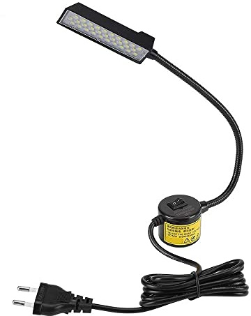 Desikixudy 30 LED per macchina da cucire illuminazione luce da cucire per banco di , tornio, trapano, stampa, braccio a collo di cigno flessibile, lampada da , spina UE