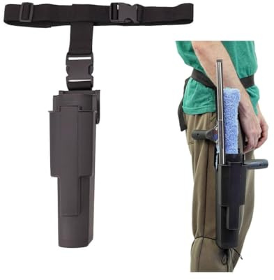 Xero Window Cleaning Holster and Belt- Detachable Side Bucket on a Belt Squeegee Holder and Tool Belt -Black