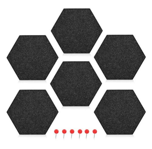 WENYOG pinnwand Memoboard aus Filz, dekorative Pinnwand, sechseckiges Bulletinbrett, Filz-Korktafel-Fliesen, Pinnwand-Wanddekoration for Fotos, Memos