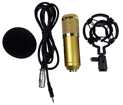 ifundom Micrófono De Condensador De Alta Sensibilidad Conector XLR para Grabación