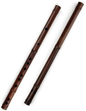 Bamboo Flute Redwood Dizi Handmade Flute Traditional Handmade Musical Instrument(F KEY)
