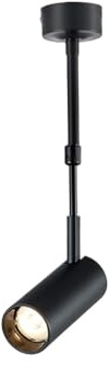 IUokLU Foco empotrable de Superficie de 10 W Foco de Poste Largo de un Solo Cabezal luz de Techo Ajustable nórdica para el hogar iluminación Mural para Sala de,Oscuro-100-200cm