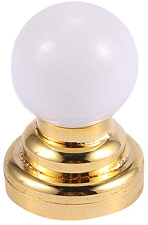 Pesfehhy 1:12 Puppenhaus Miniatur Globus WeißE Decke LED Licht Beleuchtung Lampe mit Batterie