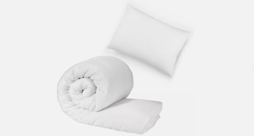 L S U Cot Bed Duvet With Pillow- Hypoallergenic Baby Quilted Bedding Set Hollow Fiber Fill For Newborn Kids Boys & Girls (7.5 TOG)