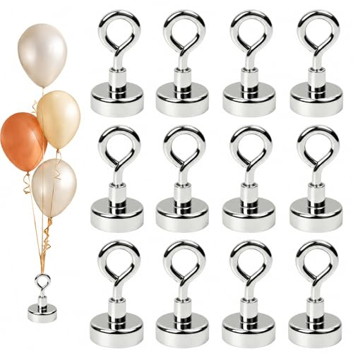 12 globos de peso para globos de helio, soporte magnético para globos, adecuado para bodas, Navidad, cumpleaños, fiestas de Halloween