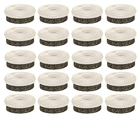 Wagner QuickClick Einsatz Möbelgleiter NATURAL zum Eindrücken ø 30 mm, Kunststoff natur Inhalt: 20 Stück | Möbelgleiter, Kunststoff, zum Auf-/Eindrücken, Filzgleiter