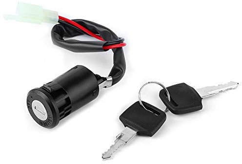 Llave de Contacto para Moto Interruptor de Encendido de Dos Cables Llave de Interruptor de Encendido Eléctrico Universal Accesorios de Moto de 2 Cables Aptos para Scooter ATV