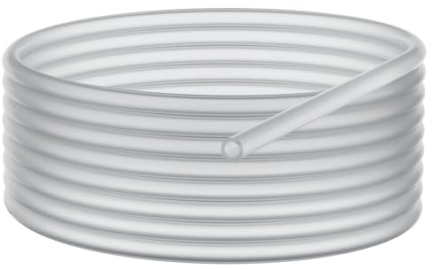 stonylab Silikonschlauch, Hochtemperatur-Rein-Natursilikonschlauch, 12 mm Außendurchmesser 8 mm Innendurchmesser, Hochelastisch und Stark, für Laborgebrauch, 3 Meter