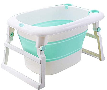 LRBBH Faltbare Babybadewanne, Stabile Rutschfeste Pp Zusammenklappbare Babybadewanne, Kann Als Spielzeuglagerung Und Waschküche Verwendet Werden