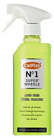 CarPlan Wheel Cleaner Alloy Safe Acid Free Colour Tech No.1 Super Wheels 600ml