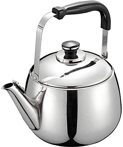 ZHANGDONG Bouilloire INOX Bouilloire sifflante Théière en Fonte Bouilloire à thé en Acier Inoxydable, Bouilloire à ébullition Rapide, bouilloires à thé avec contrôle de la température