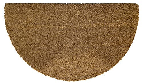 FERRETERIA LEPANTO Felpudo de Coco Natural 70x40 con Base Antideslizante, Felpudo de Coco Liso. Limpiabarros Absorbente Entrada casa, Ideal para Puerta Exterior o Pasillo