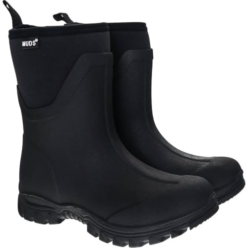 Muds Dovestone, Ladies Short Welly in Black - UK Size 3