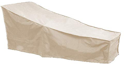 Fybida Housse de Protection Imperméable pour Chaise Longue de Terrasse.(Beige)