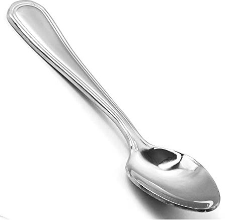 Forgast Cucchiaio da Caffè in Acciaio Inox, linea RESTAURANT, Set di 6 Pezzi, Cucchiai da Dessert, Cucchiaini da Tè da Gelato, Ideale per Ristoranti, Mense, Hotel, Casa, Lavabile in Lavastoviglie