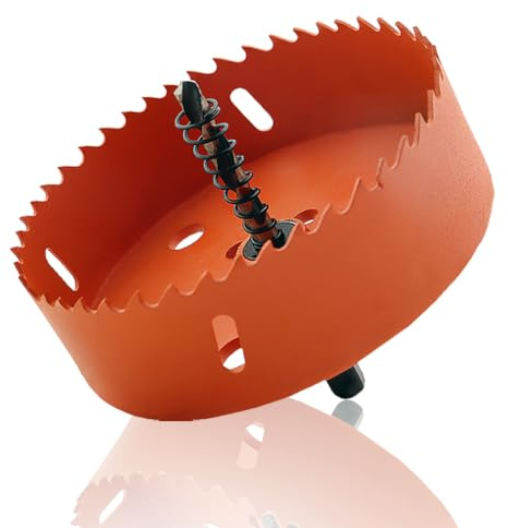 Universal Lochfräse 100MM Bi-Metall Lochsäge ochbohrer-Satz HSS Bimetall für Metall, Aluminium, Rostfreiem, Holz, PVC, Edelstahl und Kunststoffplatte