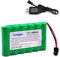 nvizyeu 7.2v nimh battery, 1500mah rechargeable 7.2v rc battery, suitable for rc car rc engineering vehicle electric toys, comes with 7.2v battery charger