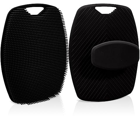 Weicher Körperschrubber aus Silikon für Männer, Premium-Silikonschrubber für die pflegende Reinigung und das Peeling Ihrer Haut, Soft Silicone Body Scrubber for Men