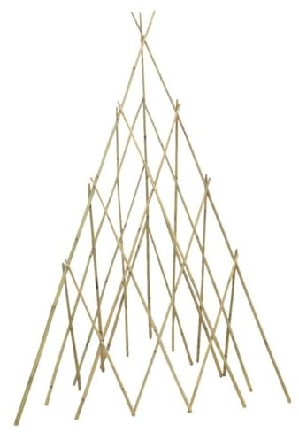 AUBRY GASPARD - Treillis Tipi en Bambou H150 - Robuste et Durable - Idéal pour Plantes Grimpantes - Facile À Installer - Esthétique Naturelle - Couleur Bambou - Taille H150