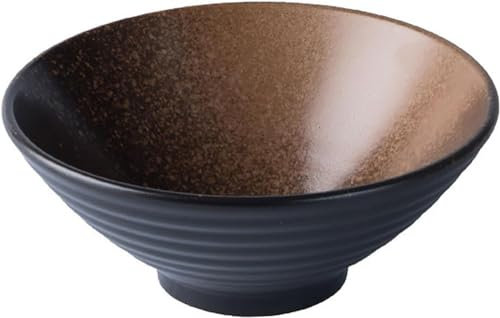 Ceramic Ramen Noodle Bowl Bowl Bowl - Japanese Ceramic Bowl Large Ramen Bowl Rice Bowl Fruit Soup Bowl Salad Bowl Soup Bowl-B||9inch